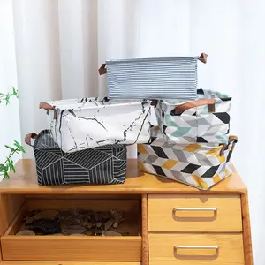 1pc Stylish Foldable Fabric Storage Box - Collapsible Closet Organizer for Clothes, Cosmetics, and Accessories - Space-Saving, Portable, and Easy to Assemble