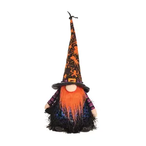 Gallerie II Orange Wizard Gnome Figurine with LED
