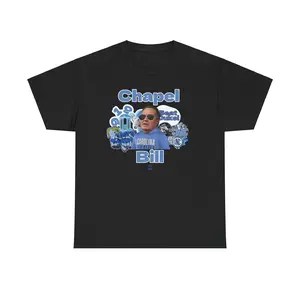 Chapel Bill Vintage Unisex Heavy Cotton Tee, Carolina Apparel, College Student Gift, UNC Pride, Casual Fashion, Nostalgic T-Shirt