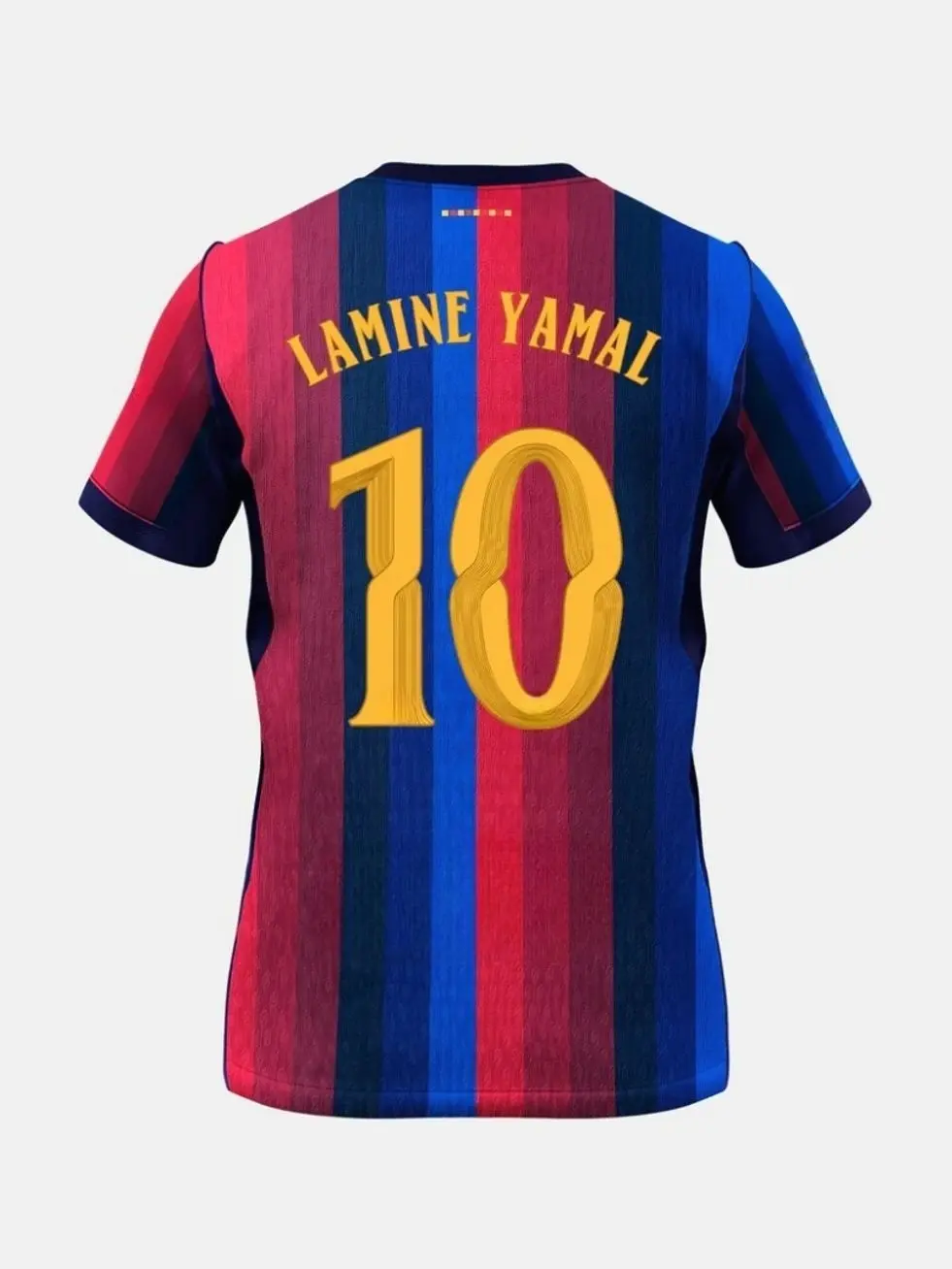 Unisex Soccer Mens Athletic Short Sleeve Football Shirt Sports Fan Training Top Breathable Lightweight Casual Streetwear Yamal Home Stadium Replica Jersey - Red