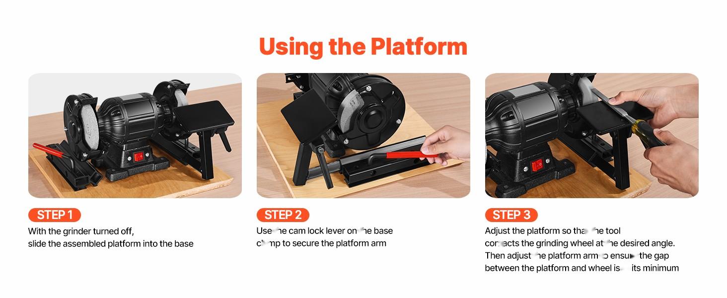 Multi-Grind Sharpening System Vari-Grind Jig For 6-Inch And 8-Inch Bench Grinders, Precision Alignment Tool, Adjustable Angles, Consistent Edge Sharpening, Quick-Change Jigs, Durable Aluminum Frame, Includes Setup Guide