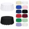 6/8/10/12 Packs Round Premium Polyester Tablecloth,  Wrinkle Resistant Washable Table Cover for Wedding Reception Banquet Party Halloween Decor Anniversary Party Household Items Holiday Outdoor Dining Table Decoration,#Back-to-school #Halloween