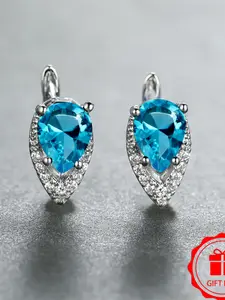 Exquisite Sparking Stud Earrings Synthetic Zirconia Inlay Fashion Minimalist Luxury Exquisite Elegant Design Daily Wear Jewelry Accessory for All Seasons for Women & Girls