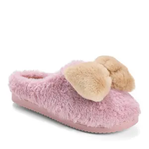 Dearfoams Women's Rosie Furry Icon Clog Slipper
