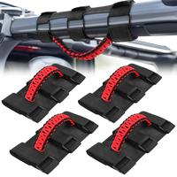 2PCS Jeep Black Red Grab Handle