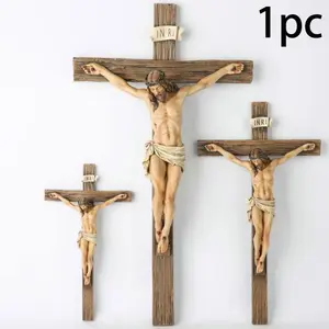 Traditional resin cross pendants, Cross Design, religious home decorations, Stylish Religious Decor, suitable for Easter and New Year, universal decorative items, seasonal wall hanging decorations, religious supplies