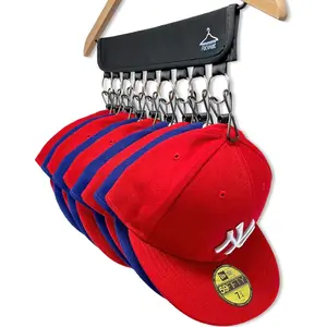The  18 Hat Organizer and Hat Rack for Your Closet - Transform Clothing Hangers into Hat Racks for Baseball Caps - Make Hat Storage Easy - Universal Fit Hat Holder
