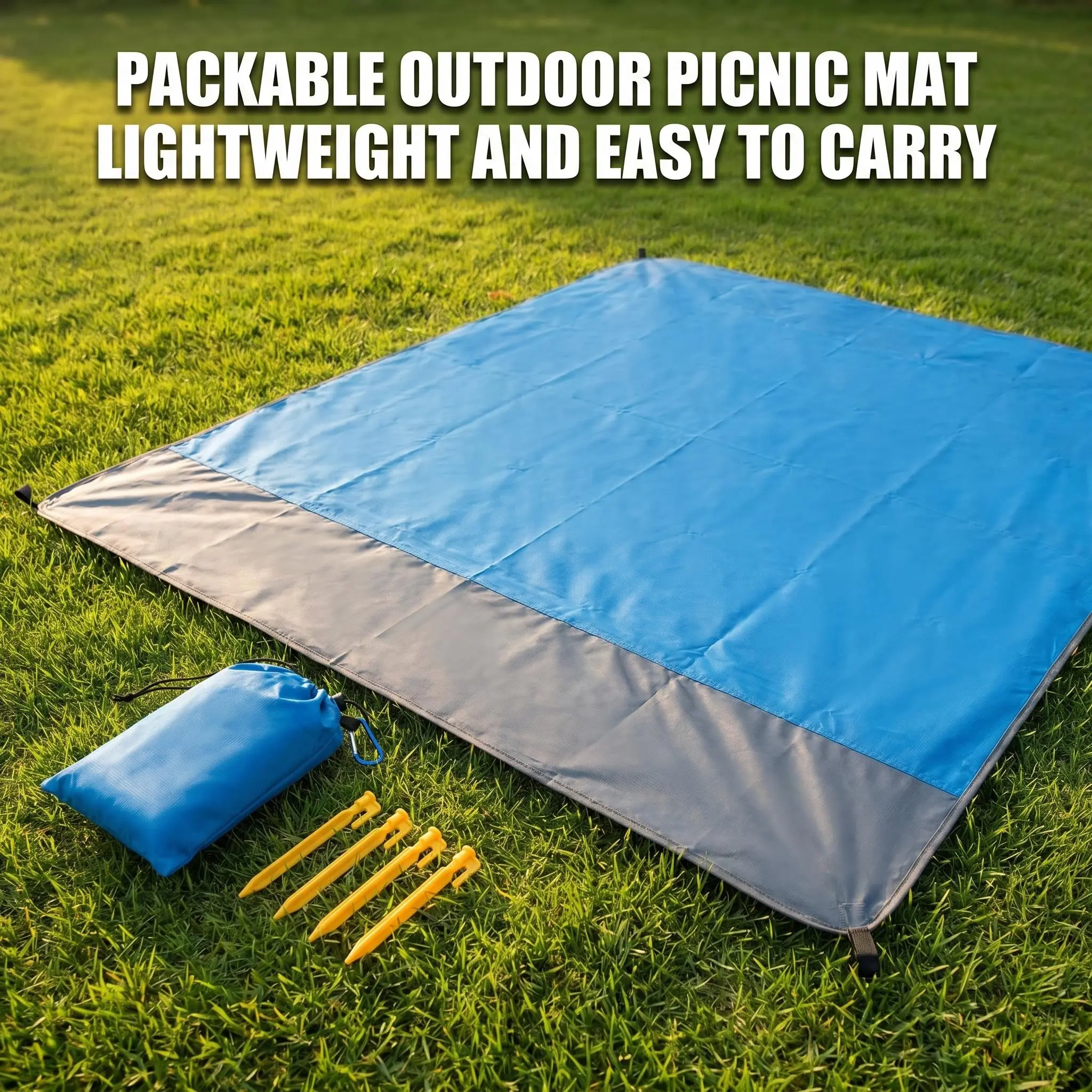 Portable Sand-Free Picnic Blanket, Outdoor Camping Hiking Picnic Essential