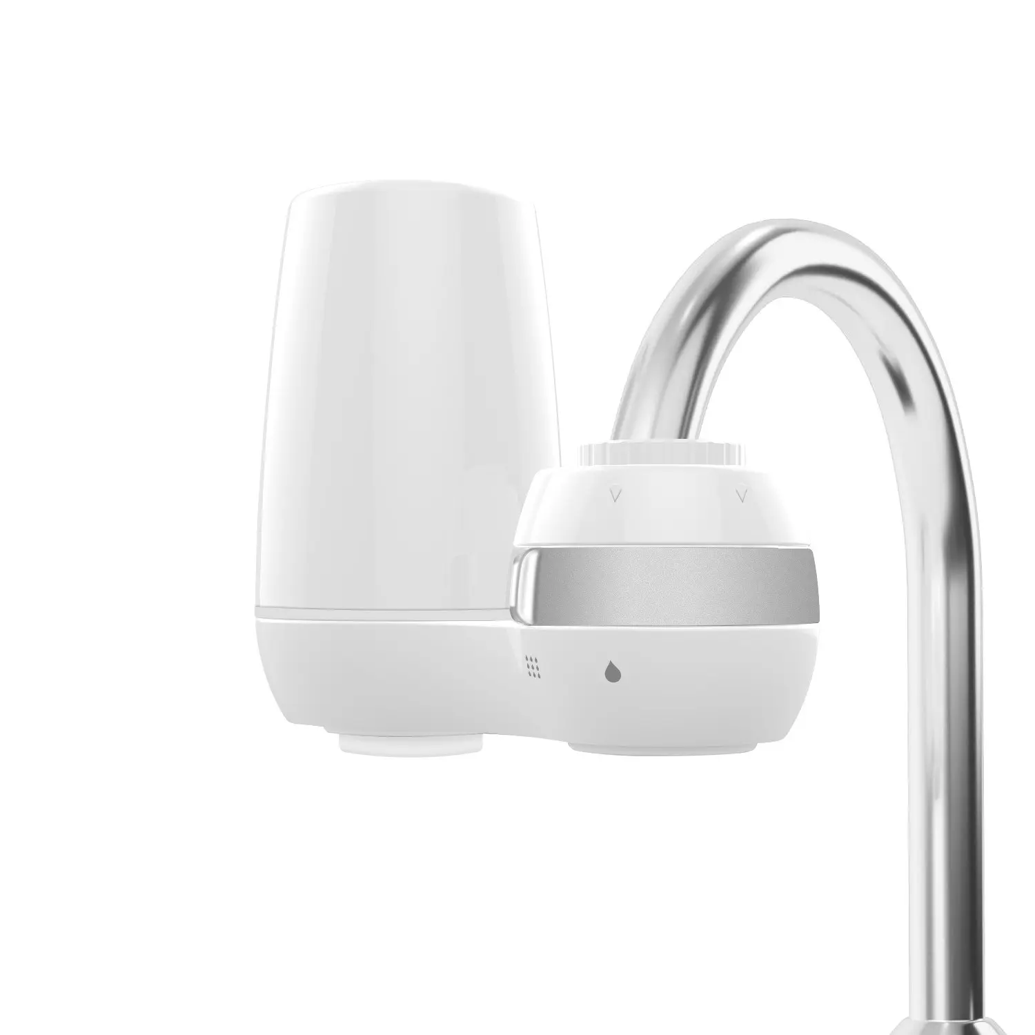 Sink Faucet Water Purifier, Quick Flow 400g Filter System, Nsf Certified Chlorine Reduction, Improves Taste with One Cartridge, Activated Carbon Filters