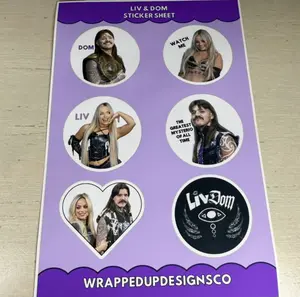 Liv & Dom Inspired Vinyl Sticker Sheet