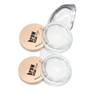 Eyebrow Wax, 2Pcs Cosmetics Brow Freeze Wax for Brow Styling in Place, Eyebrow Waxing Kit for Long-Lasting Brow Lift, Waterproof Eyebrow Shaping Kit for Valentine's Day Women Girl Eye Brow Makeup