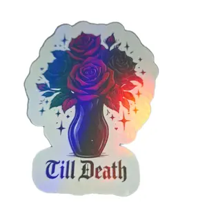 gothic roses sticker