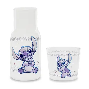 Disney Lilo & Stitch 18-Ounce Glass Pitcher and 8-Ounce Cup Disney Lilo & Stitch 18-Ounce Glass Pitcher and 8-Ounce Cup