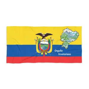 Toalla de Playa Orgullo Ecuatoriano - Disfruta la Vibra Costera, Perfecta para Días de Verano, Fiestas en la Piscina o Viajes a la Playa.