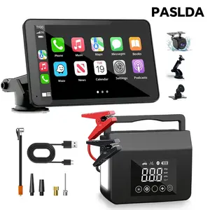 2026 7" Wireless CarPlay + 3-in-1 Jump Starter Air Pump Bundle  Must-Have Car Kit!