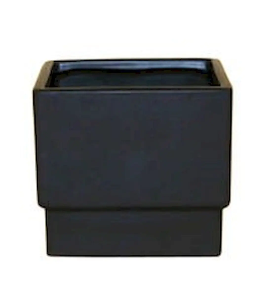 Matte Black Square Planter