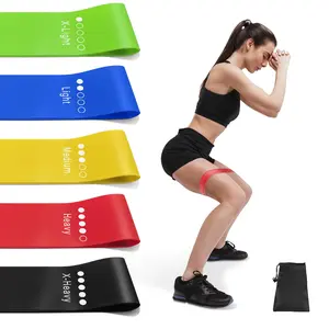 Resistance Bands for Working Out, Elastic Exercice Loop Bands for Physical Therapy, Yoga Starter Set of Stretch Bands for Booty Legs, Pilates Flexbands