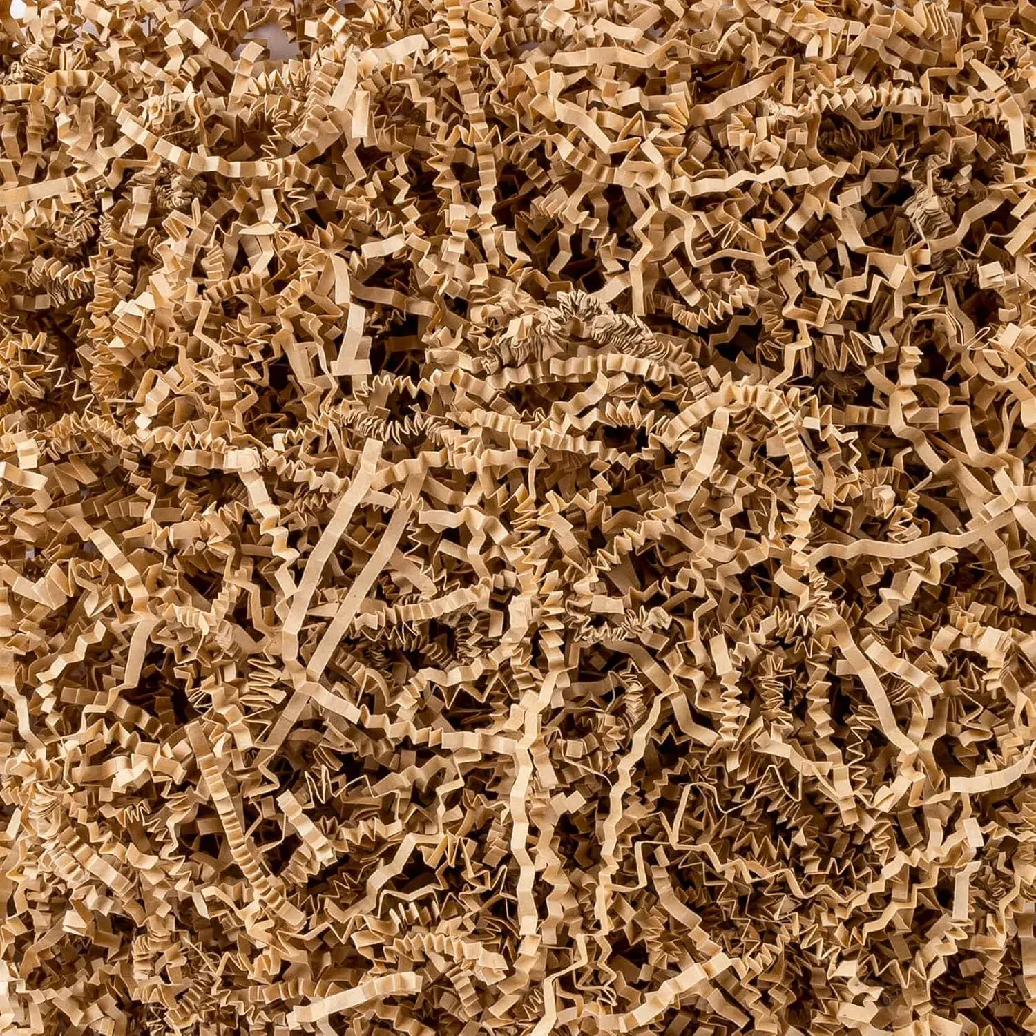 5OZ Christmas Paper Shred Filler - Crinkle Cut Paper Shred Filler Shredded Tissue for Halloween Thanksgiving Brithday Easter Wedding Gift Basket Filler Raffia Grass Paper Stuffing Decorative Craft Box Bags Wrapping Supplies (Kraft)