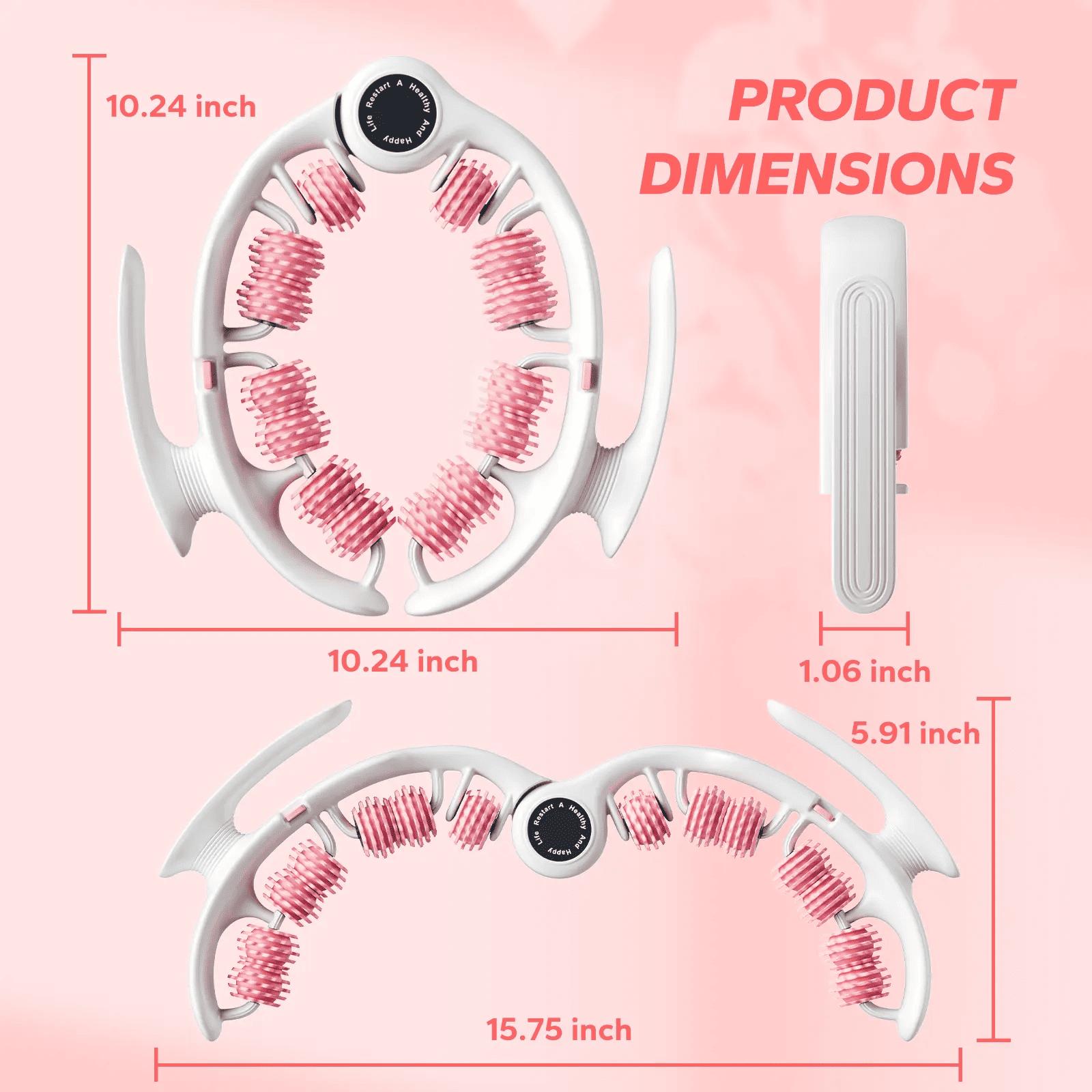 Manual Push Pull Roller Ring, Portable Modular Design, Lightweight Handheld Roller Tool for Daily Use, Compact and Easy to Carry for Home or Travel