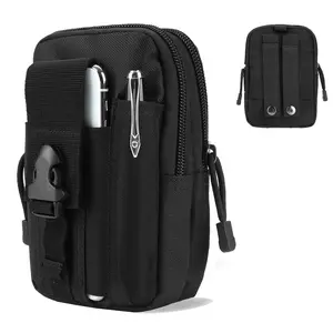Molle Pouch Belt Waist Pack Men Small Pocket Survival Tool Bag for Outdoor Running Travel Camping Hunting Airsoft