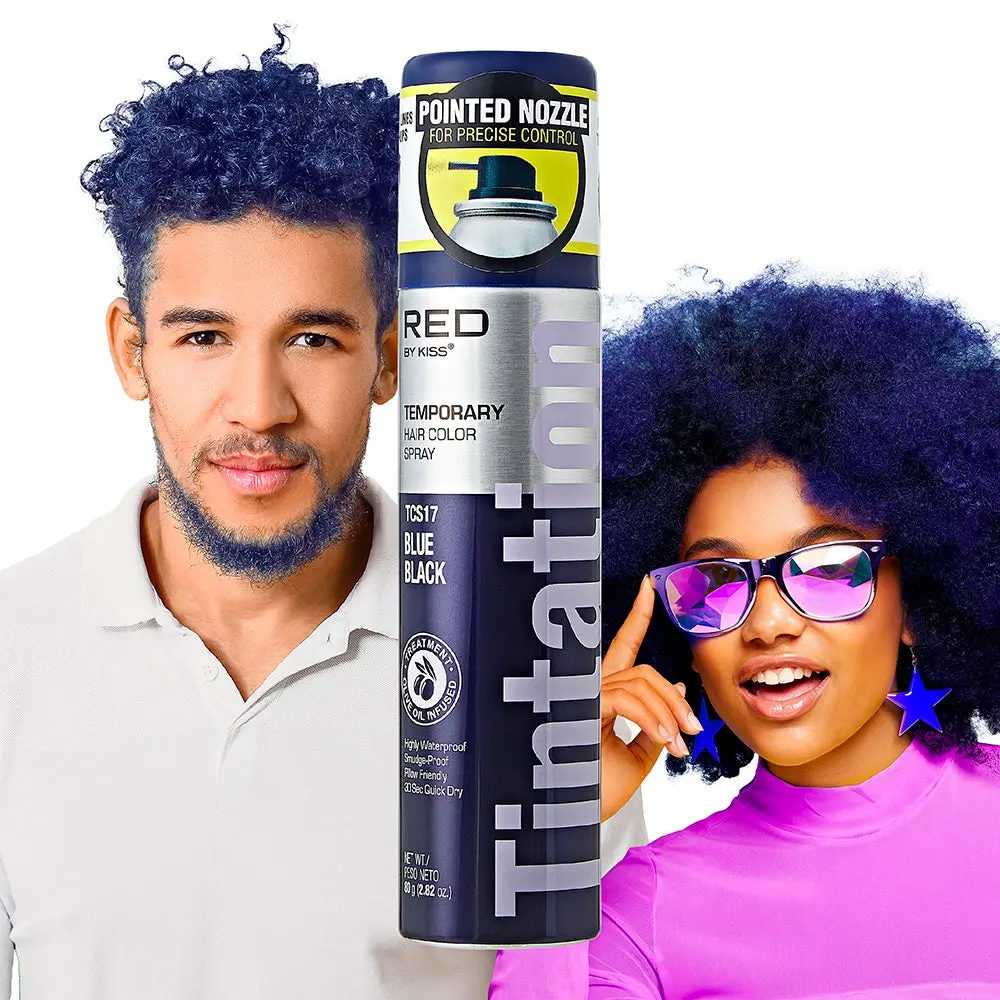 RED by KISS Tintation Color Spray Vibrant Collection - Blue Black RED by KISS Tintation Color Spray Vibrant Collection - Blue Black
