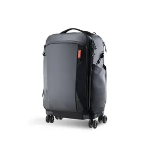 PGYTECH 30L Black color Expandable Roller Camera Backpack, 2-in-1 Rolling Camera Bag, Travel Luggage & Carry-on, Fits 2 DSLRs, 9 Lenses & 16" Laptop. Waterproof & Shockproof (P-CB-180)