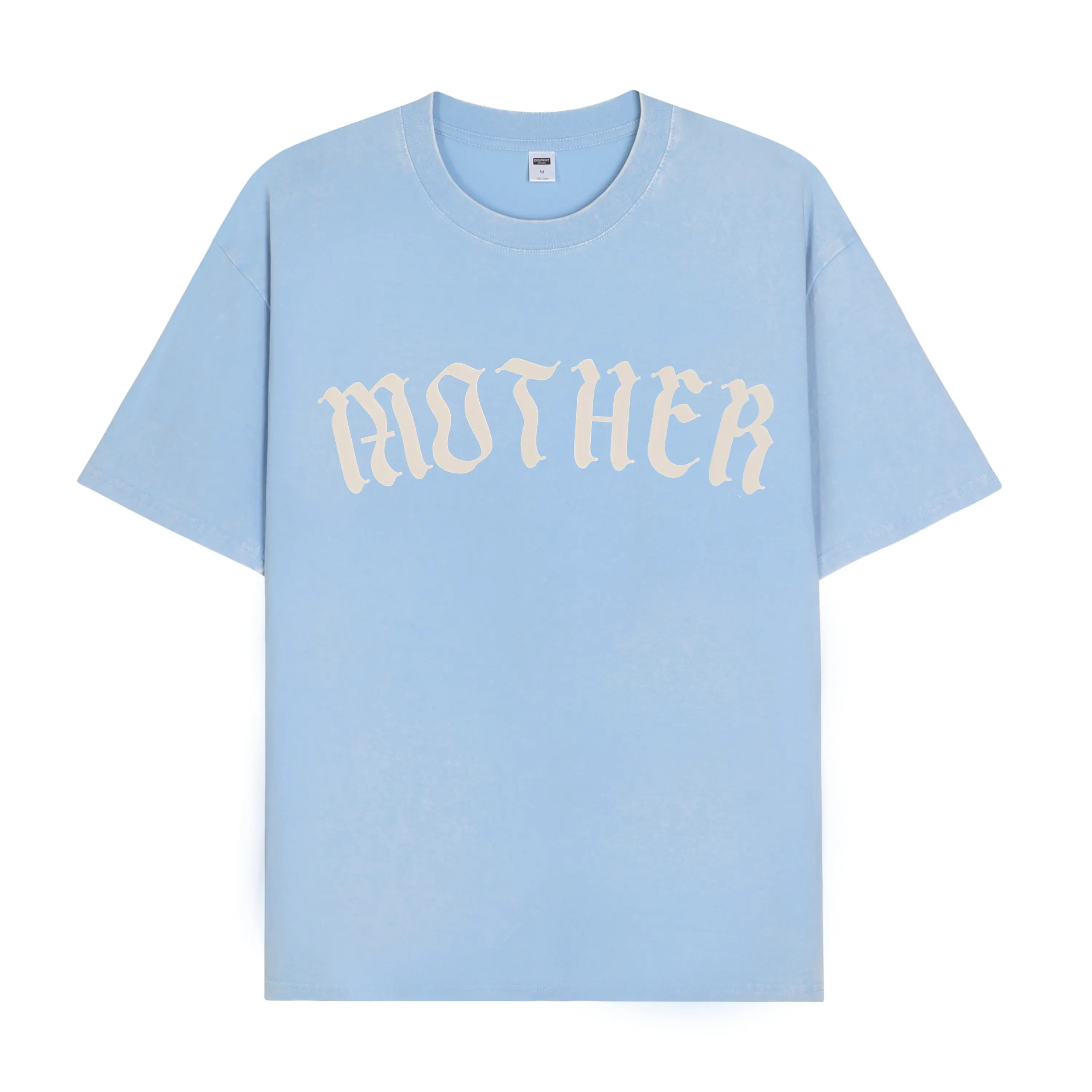 Washed T-shirt-LIGHT BLUE