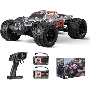 VEVOR Remote Control Car, 1:14 Scale RC for Kids, All Terrain 4WD Off-Road Monster Truck with 45 Wheelie & 2 Batteries, 38 km/h High Speed Hobby Racing - Ideal Gift for 8+ Years Kids