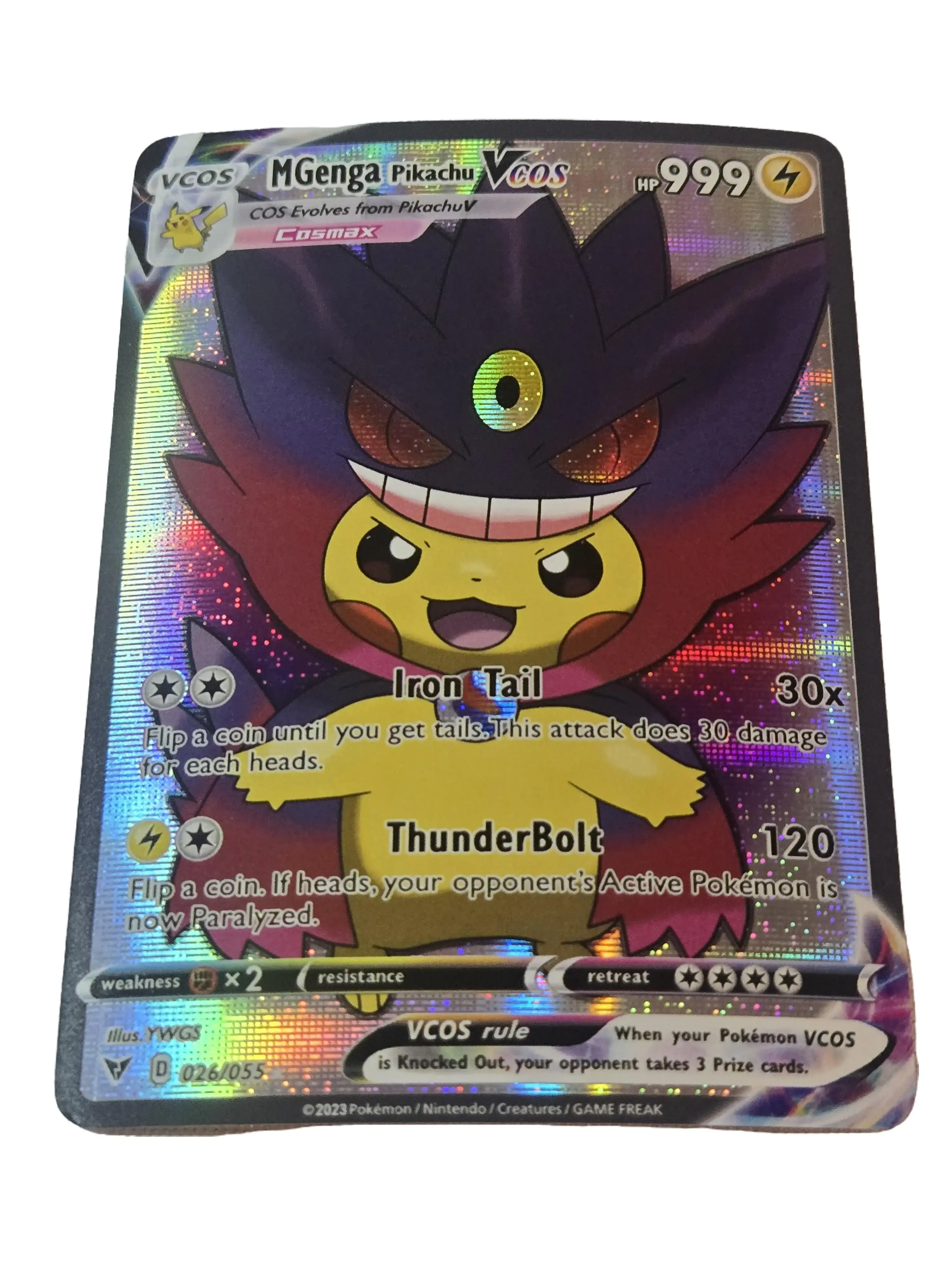 Gengar Pikachu Cosplay Custom Fan Art Card