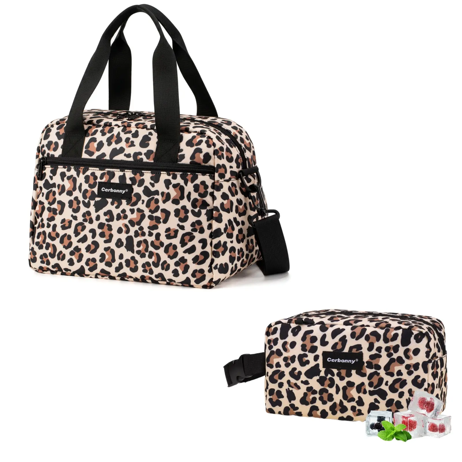 CERBONNY Freezable Bag Set - Square 3 Cans & V2 Ultra - Built in Detachable Ice Packs summervibes