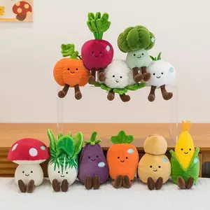 Ecological Vegetables and Fruits Plush Toys Simulation Vegetables Broccoli Cabbage Garlic Dolls Children's Grab Dolls Gifts