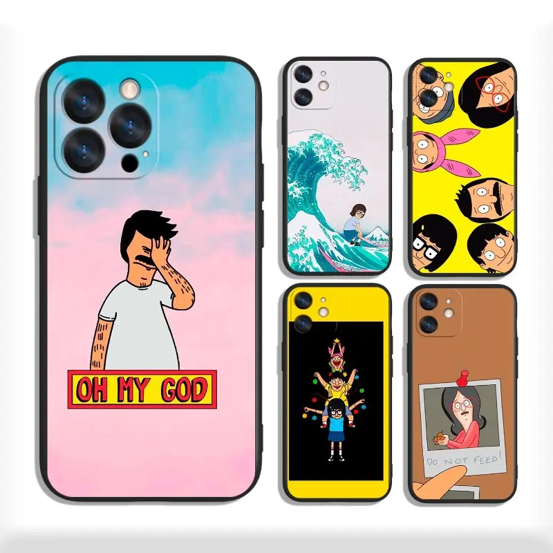 Cartoon Burger Shop Aesthetic TPU Phone Case - Durable Protection Accessory for iPhone 11-17 Pro Max/Plus, Samsung Galaxy S23-S25 Series