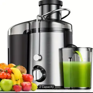 Multi-Function Juicer, Juice Blender, Mixer, Food Processor, 3-Inch Wide-Mouth Juicer Extractor for Vegetables And Fruits, 3-Speed Settings, Easy to Clean, Detachable, High Juice Yield, Fast Juicing, Quick Juice Extraction for Fruits And Vegetables