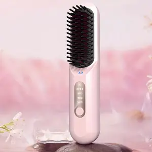 Portable Hair Straightening Comb, Multi-purpose Straightening Comb for Travel, Mini Hot Comb, Hair Styling Tool for Women and Men
