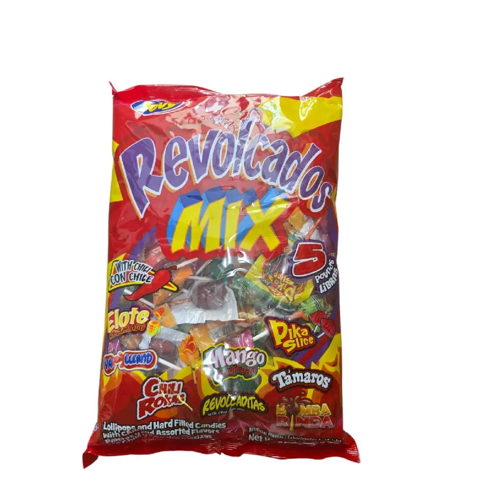 Jovy Revolcados Mix – Assorted Mexican Candy with Chili – 5 lb Bag