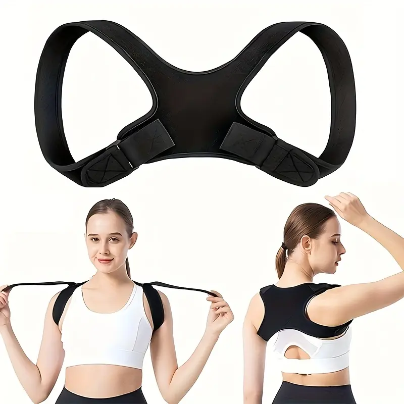 Adjustable Posture Corrector-Back & Shoulder Support Brace for Men&Women, Comfortable Belt for Upper Back Pain Relief&Spine Alignment Healthcare Tool, One Size, Neck Support