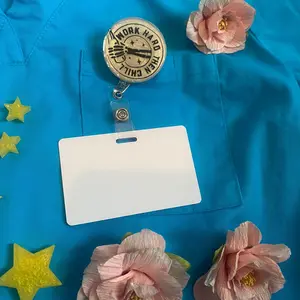 Badge/ID Reel- Work Hard Then Chill