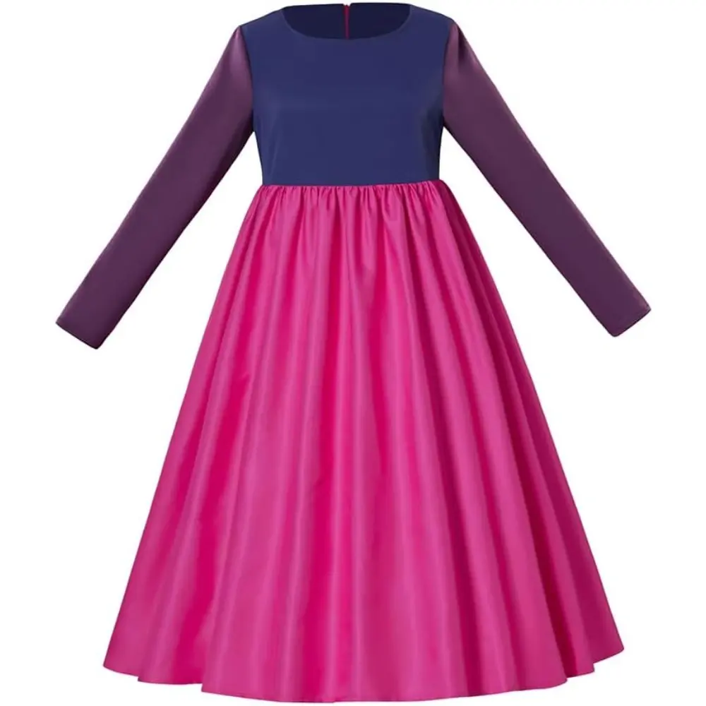 Women's Mad Madam Mim Classic Fantasy Cosplay Costume Dress - Merlin Wizard Themed Villain Outfit with Hip Style, Comfortable Fit & Quality Materials, Theatrical Performances, Whimsical Silhouette