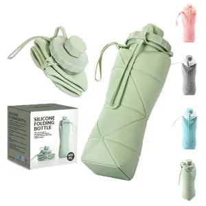 600ml Folding Silicone Water Bottle