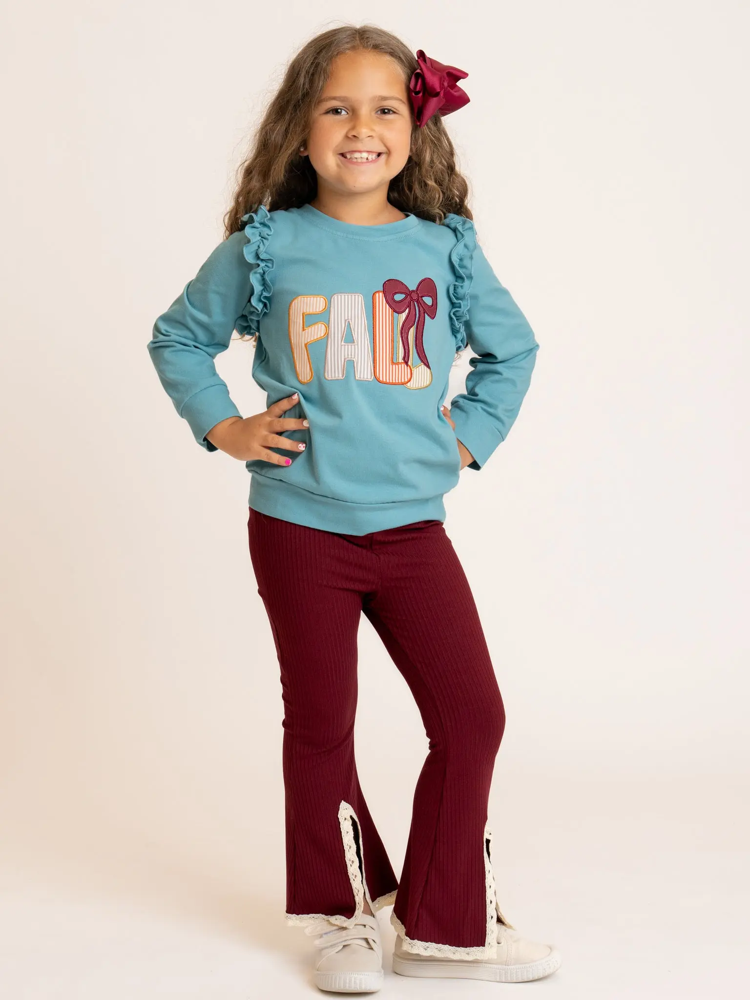 Sweet Bow "Fall" Ruffle Outfit