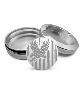 Premium Metal Storage Can - Laser Engraved Aluminum Tin, Metal Can, Portable EDC Container, Gift for Him, Travel-Friendly Organizer