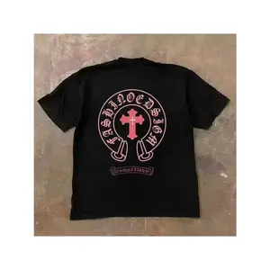 [tiktok shop deals]2026 Spring/Summer Short Sleeved T-shirt Summer Explosion Cross Street American Fashion Casual 3D Printed T-shirt white tee oversized graphic