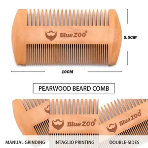 Pear Wood Premium Beard Comb