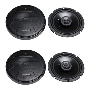 Hifonics Zeus ZS65CXS 6.5 Inch 3 Way 300W Shallow Coaxial Speakers, 2 Pack
