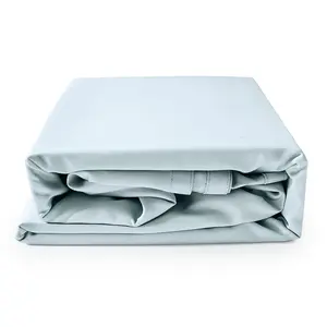 [Outlets] Long-staple Cotton Flat Sheet, Misty Blue