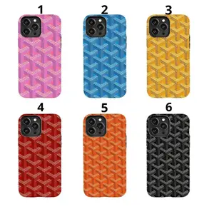 Parisian Dogt00th Vintage Chevron Weave Print Phone Case, 2-in-1 TPU PC Shockproof Protective Cover, Compatible with iPhone 11-17 Pro Max_Plus