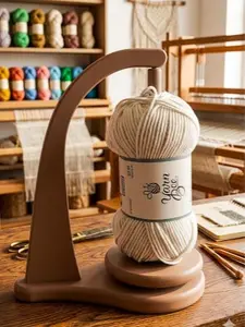 Lune Magnetic Yarn Spinner - Smooth Rotation 3D Printed Yarn Holder for Knitting & Crochet