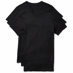 Pure Cotton White and Black Crewneck Tees (3 Pack)