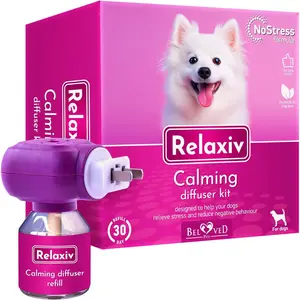 Calming Diffuser Kit for Dogs & Puppy - Pet Separation Anxiety Relief & Calm Pheromones Plug - Anti Stress Treatment Help with Fireworks, Aggression, Fighting & Other Problematic Behaviors