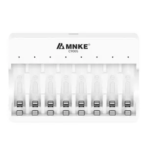 8 Slot 1.2v Ni-Mh Charger C9005, Fast Charge for Aa/aaa Rechargeable Batteries, Ideal for Ktv, Toys, Remote Controls, Game Controllers。AA AAA charger、NiMH battery charger、8 bay battery charger、smart battery charger。